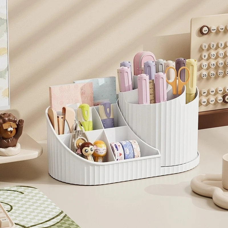 Rotating Cosmetic Carousel β Dustproof Organizer