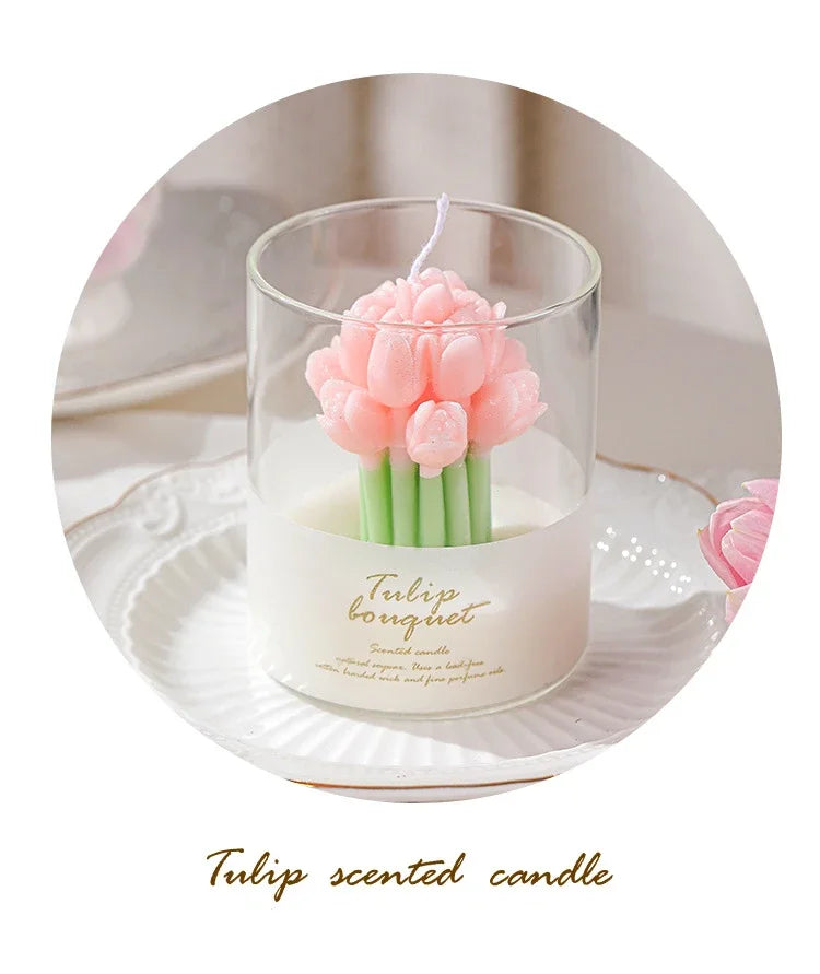 Handmade Bouquet Scented Candle β Wedding Bloom