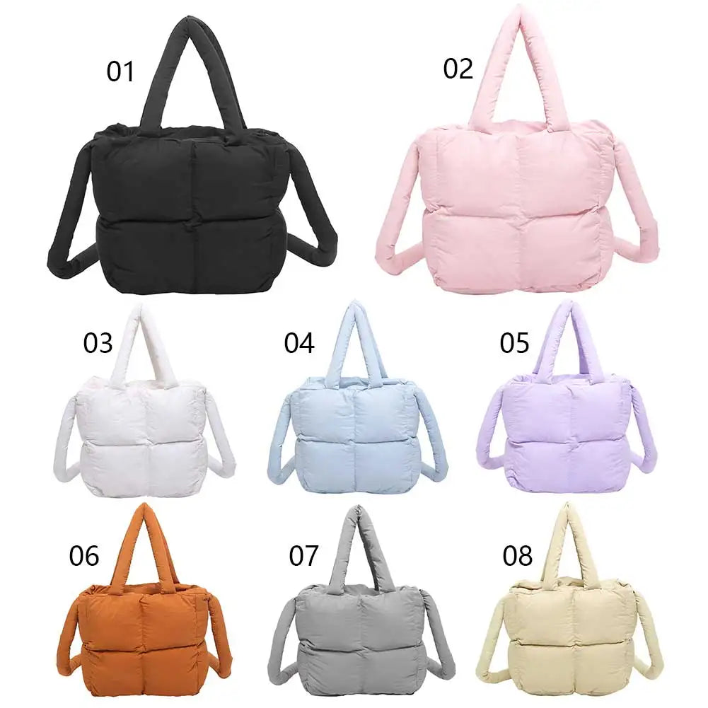 Cloud Quilt Shoulder Bag β Soft & Padded