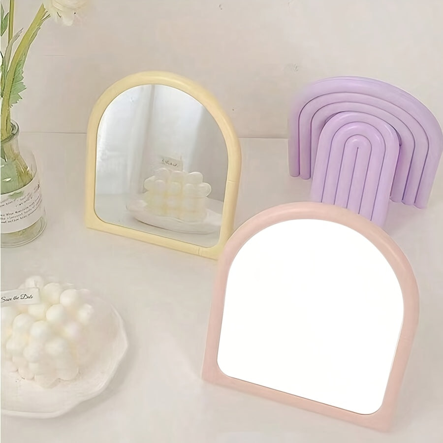 Arch Makeup Mirror – Foldable Aesthetic Vanity