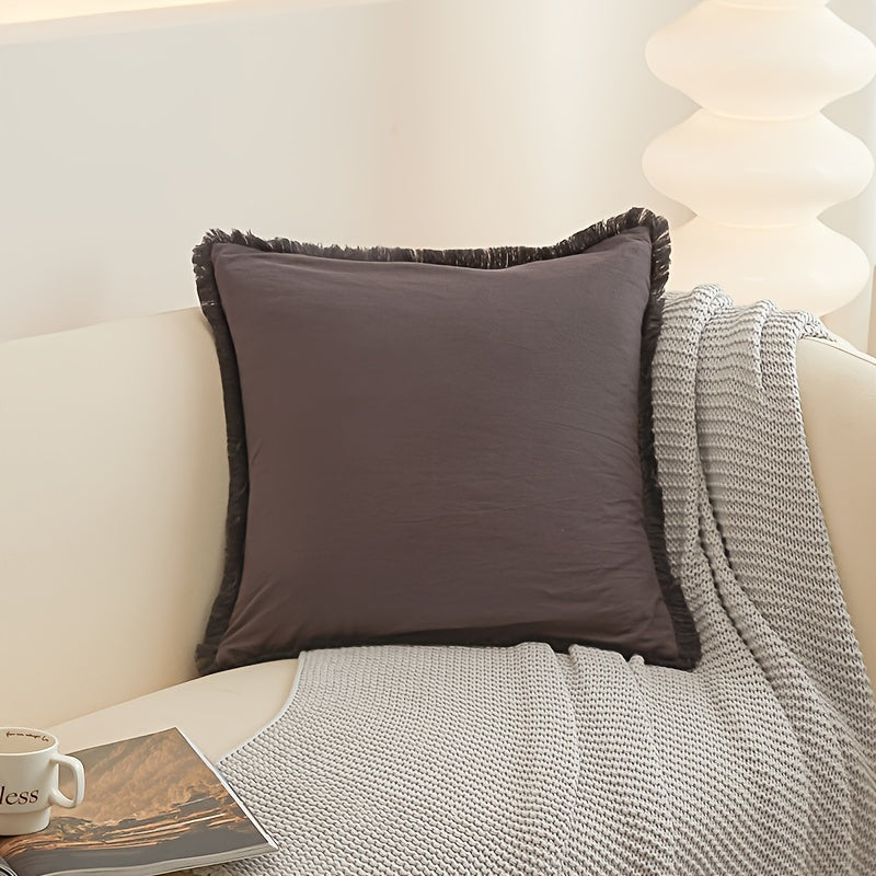 Ultra-Soft Boho Fringed Cushion Cover