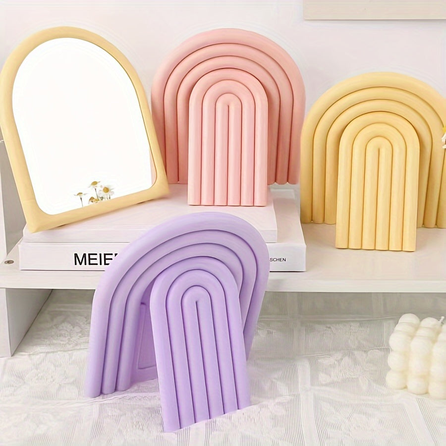 Arch Makeup Mirror – Foldable Aesthetic Vanity