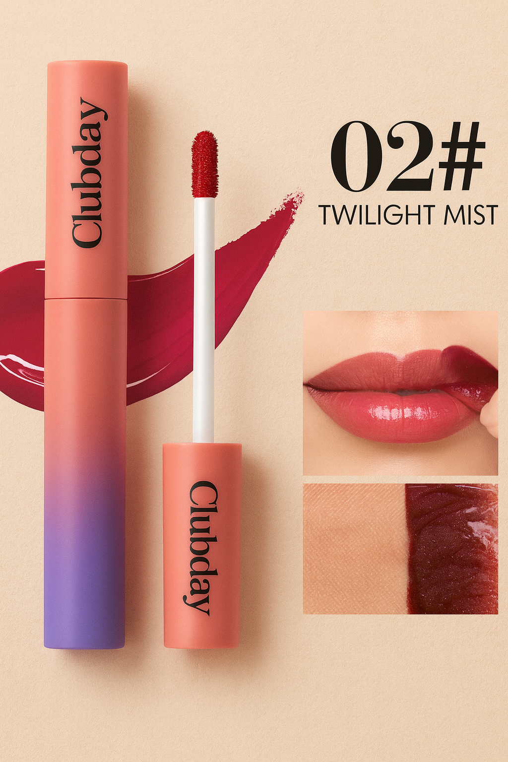 Kiss-Proof Peel-Off Matte Lip Tint (6 Colors)