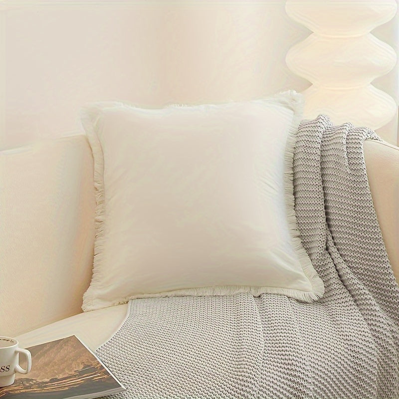 Ultra-Soft Boho Fringed Cushion Cover
