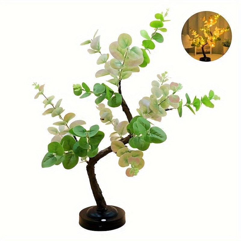 Shenzhi LED Bonsai Tree Lamp – Eucalyptus Glow