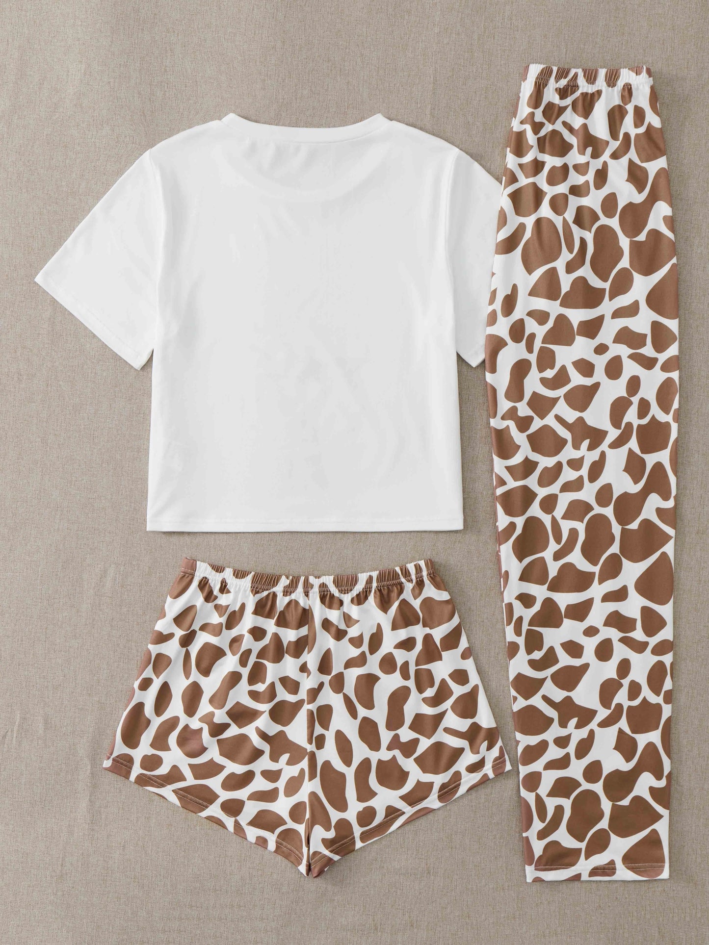 Giraffe Print Pajama Set – Wildly Cozy