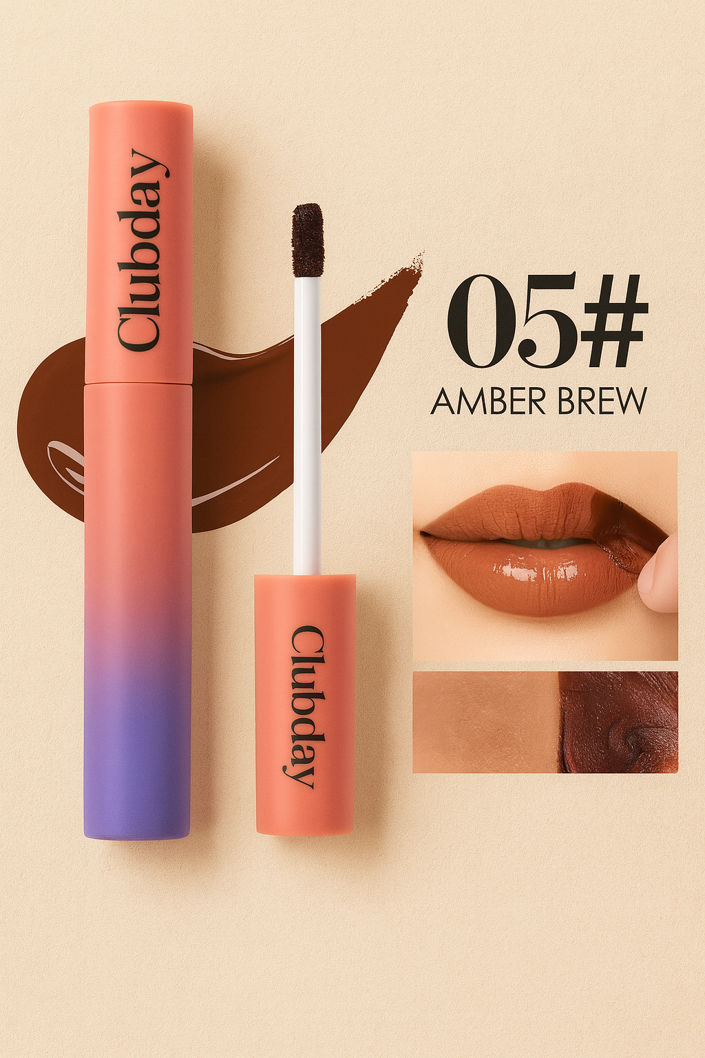 Kiss-Proof Peel-Off Matte Lip Tint (6 Colors)