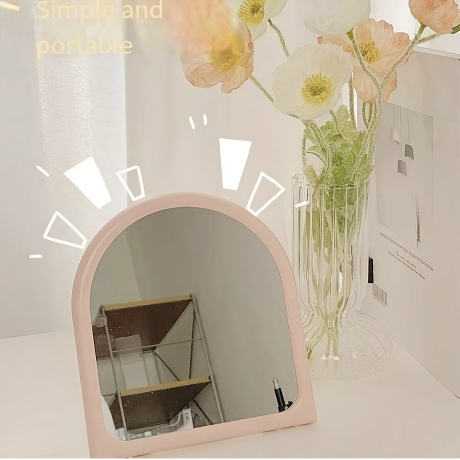 Arch Makeup Mirror – Foldable Aesthetic Vanity