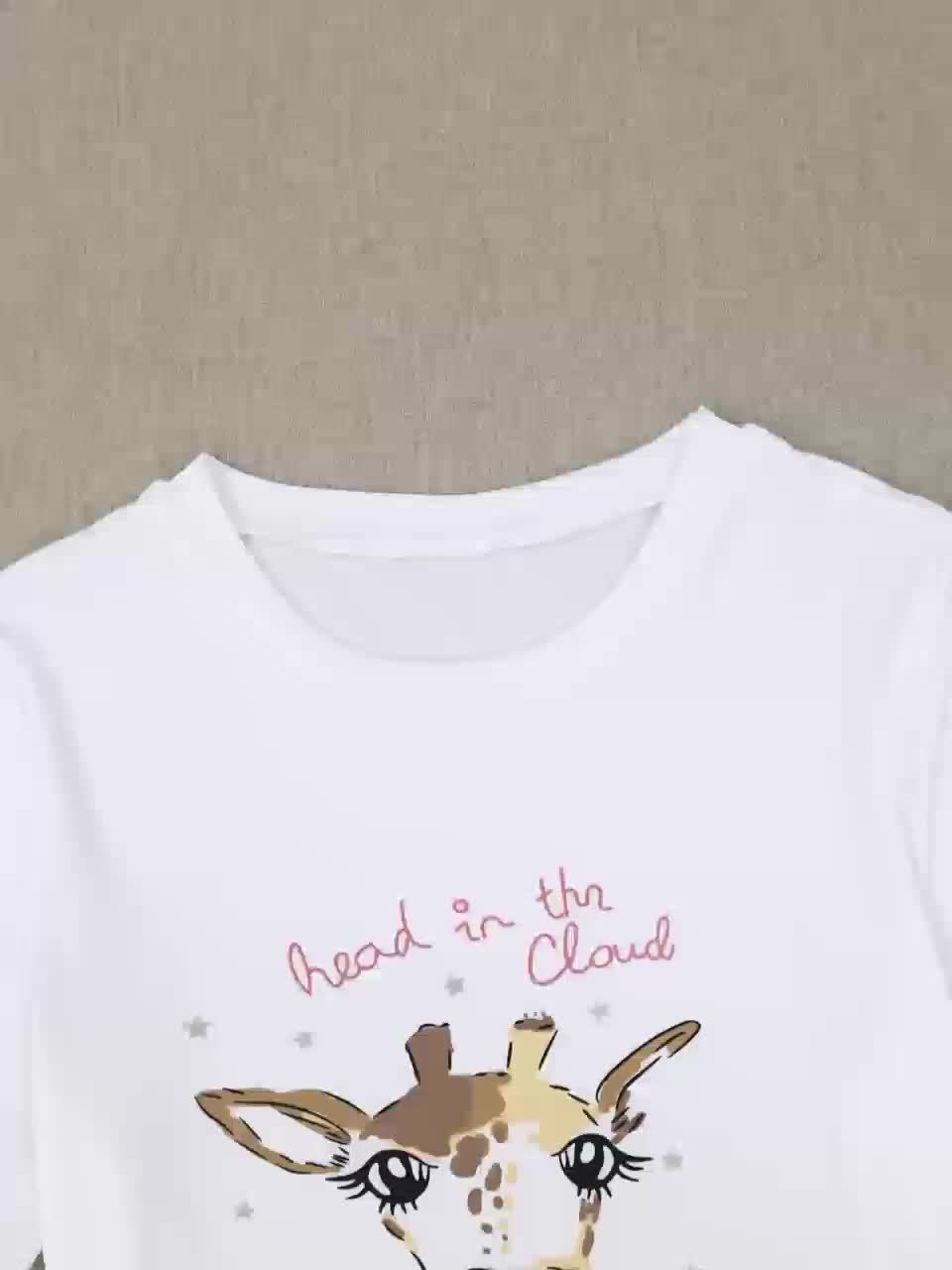 Giraffe Print Pajama Set – Wildly Cozy