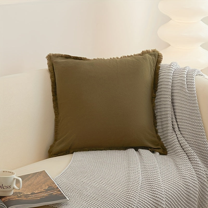 Ultra-Soft Boho Fringed Cushion Cover