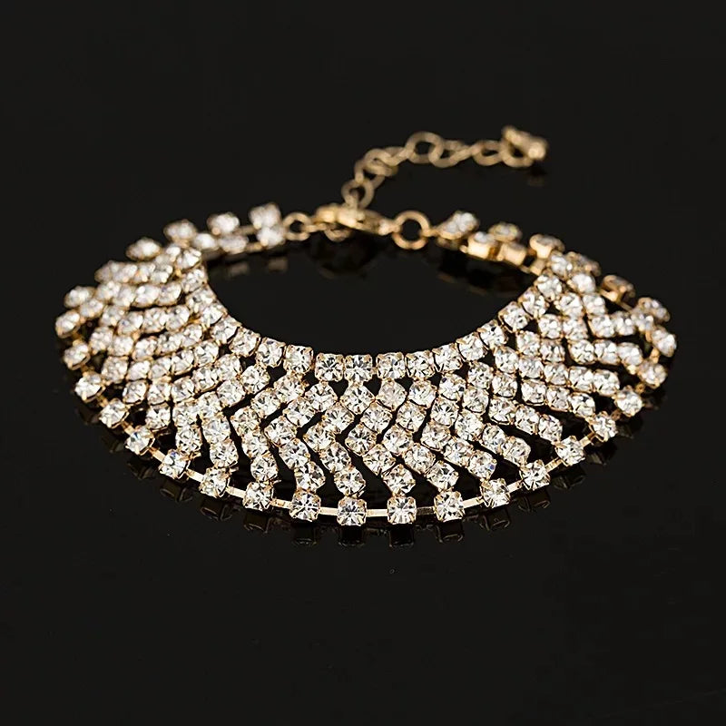 Elegant Rhinestone Chain Bracelet – Sparkle Essential
