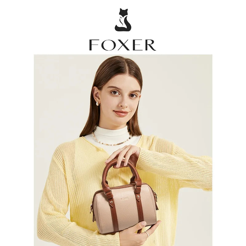 FOXER Pillow Crossbody – Retro Top-Handle Chic