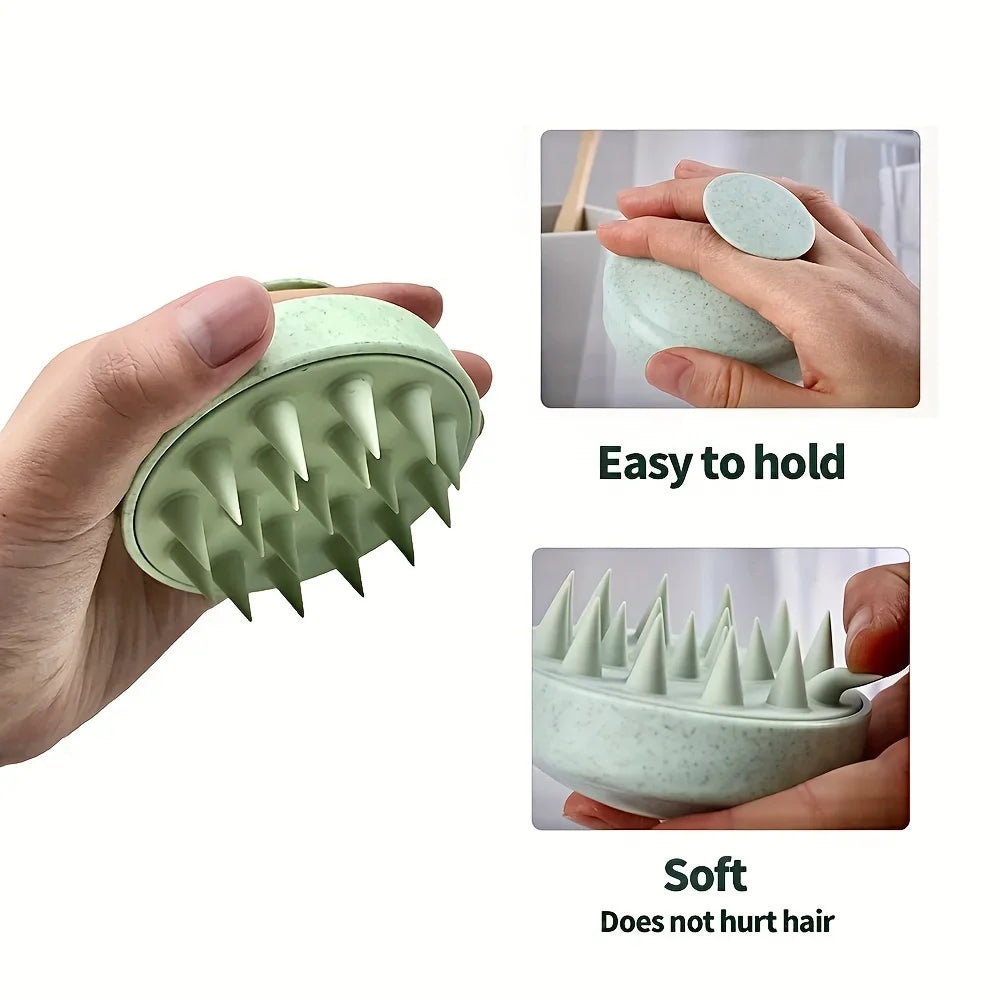 Silicone Scalp & Shampoo Brush – Deep Massage