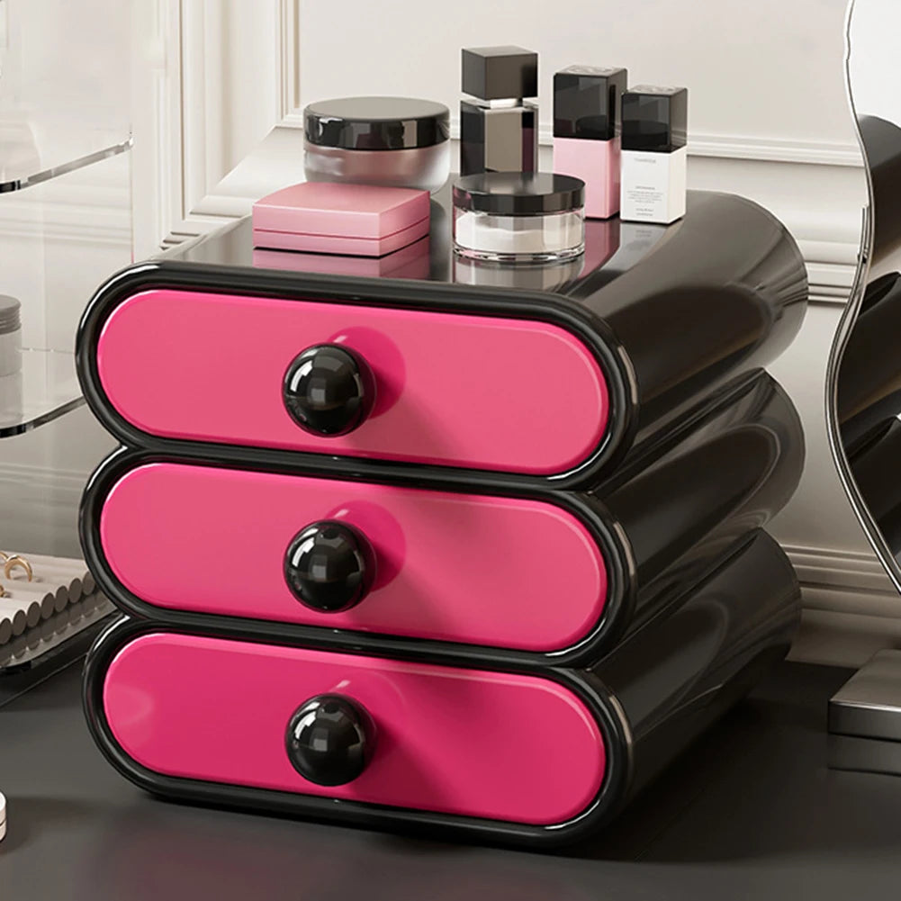 3-Drawer Stackable Vanity Organizer – Large Capacity
