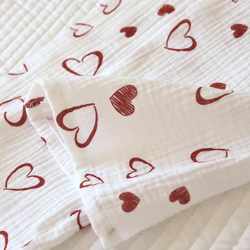 Double-Layer Cotton Sleepwear – Spring/Summer Set