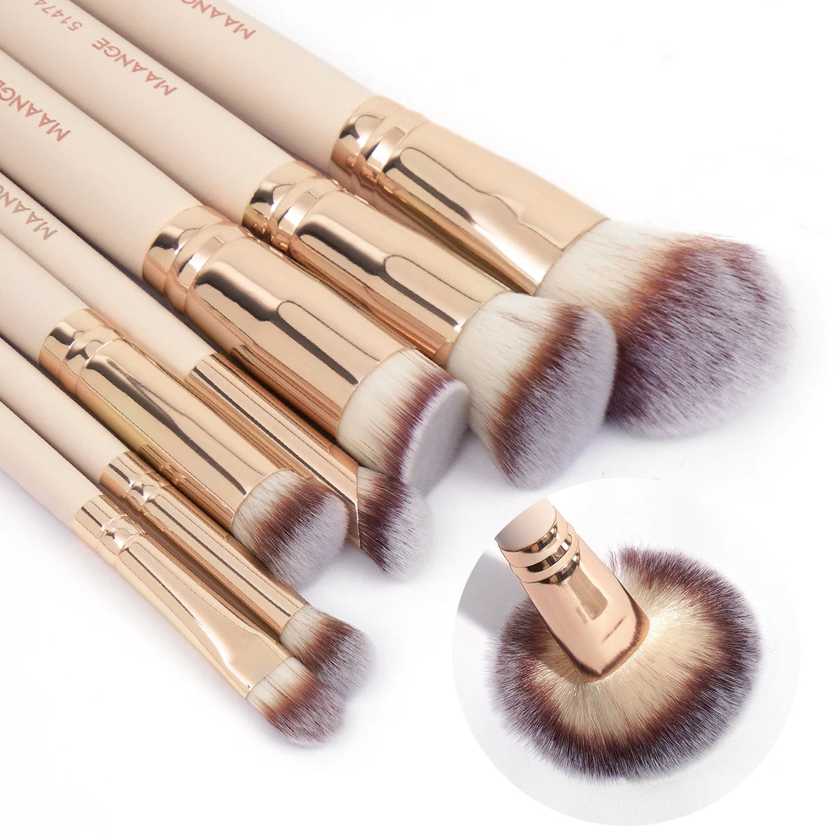 MAANGE 7-Piece Makeup Brush Set – Everyday Essentials
