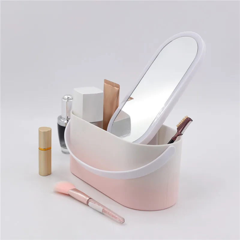 LED Vanity Organizer Box – Portable Lighted Case