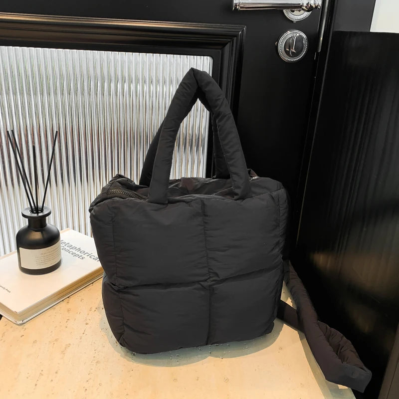 Cloud Quilt Shoulder Bag – Soft & Padded