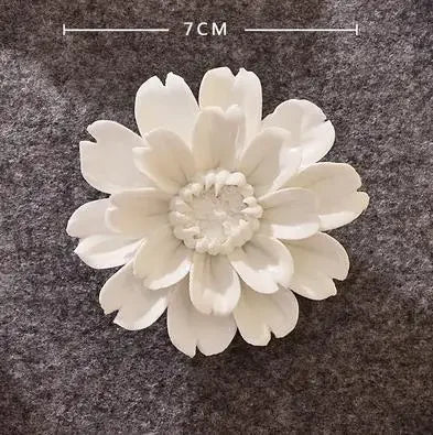 3D Ceramic Flower Wall Art – Aesthetic Home Accent