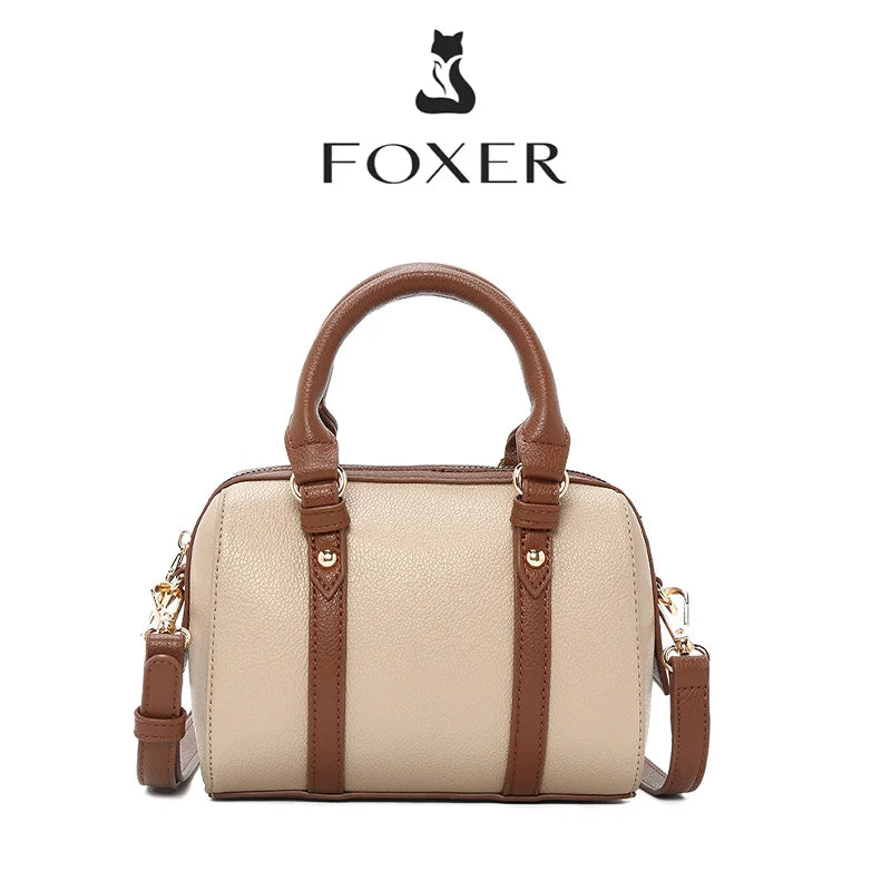 FOXER Pillow Crossbody – Retro Top-Handle Chic