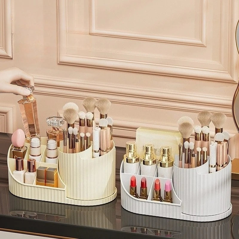 Rotating Cosmetic Carousel – Dustproof Organizer