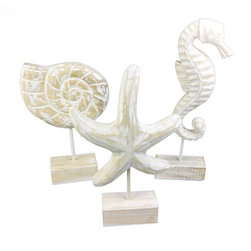 Mediterranean Wooden Decor – Coastal Craft Accent
