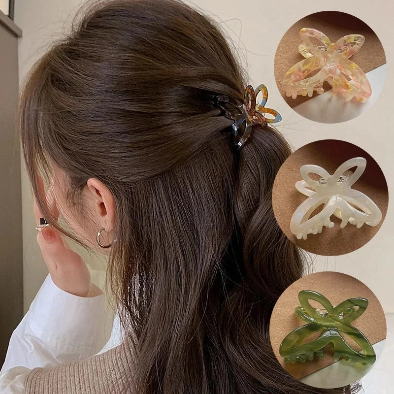 Butterfly Half-Tie Hair Clip – Back-of-Head Chic