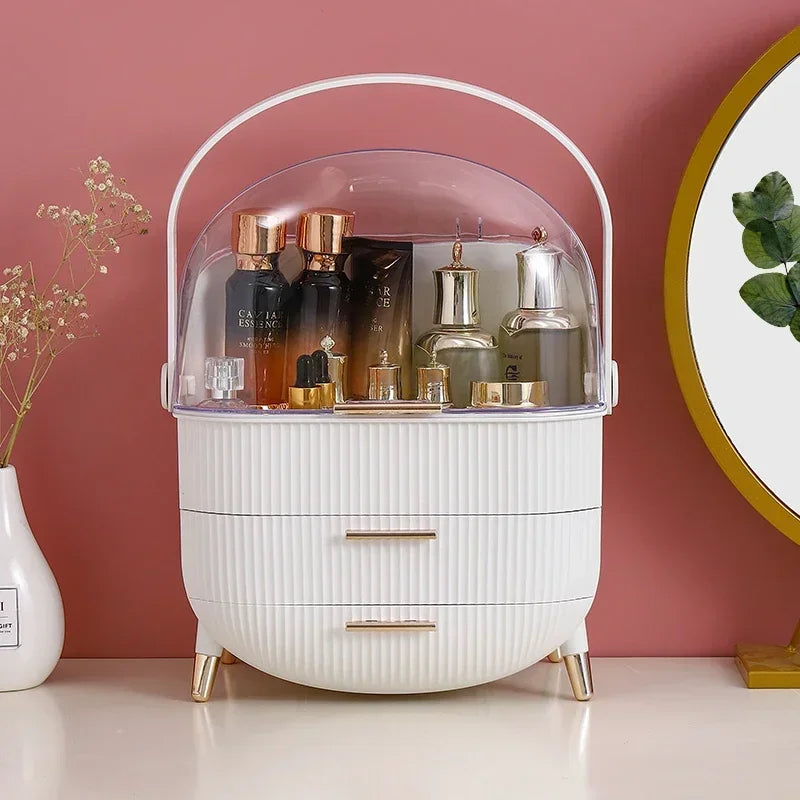 Dustproof Desktop Organizer – Clear Stack System