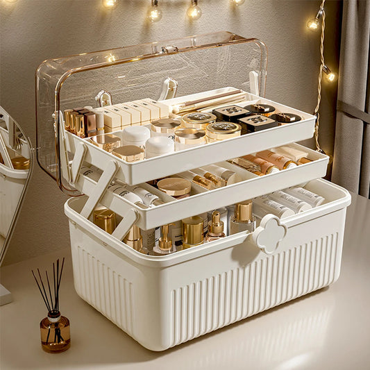3-Tier Skincare Organizer – Large Capacity