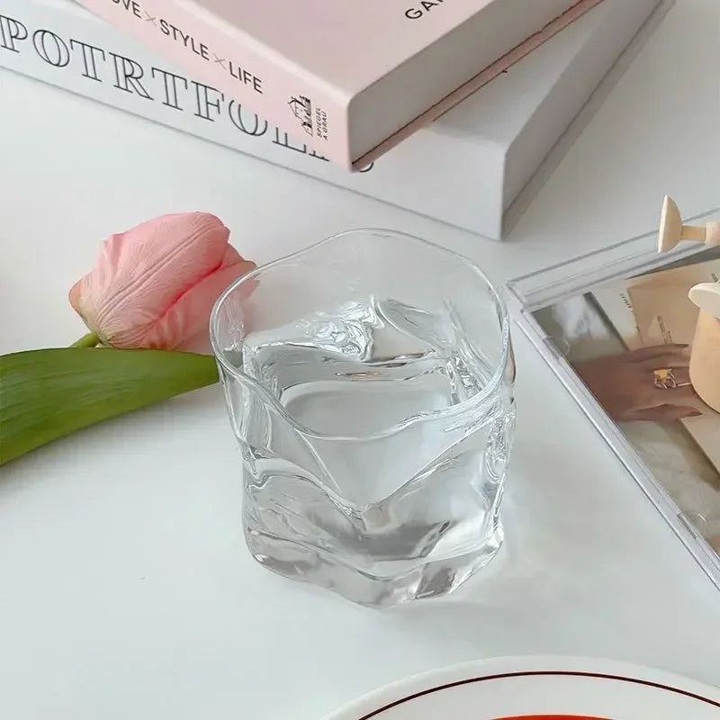 Twisted Korean Glass – Wavy Aesthetic Cup