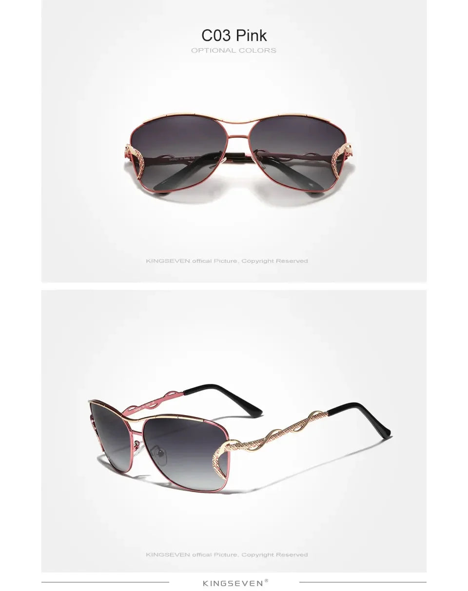 KINGSEVEN Polarized UV400 – Vintage Women’s Shades