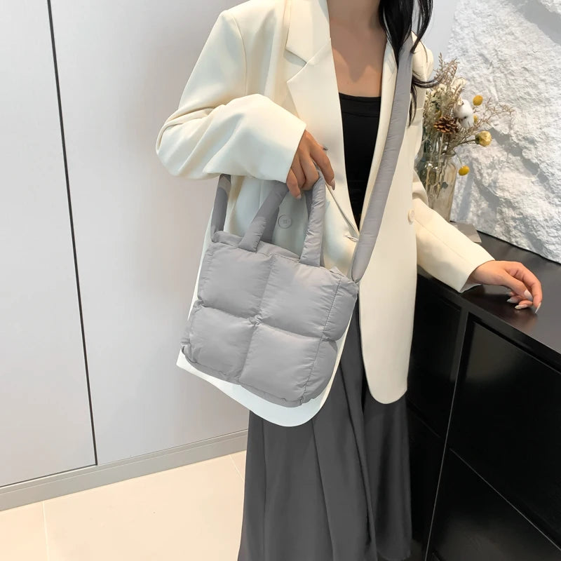 Cloud Quilt Shoulder Bag – Soft & Padded