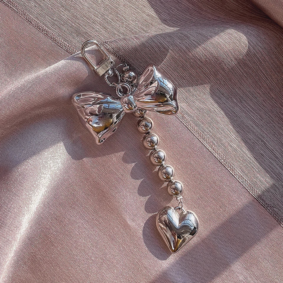 Bowknot Bag Charm – Luxe Keychain Accent