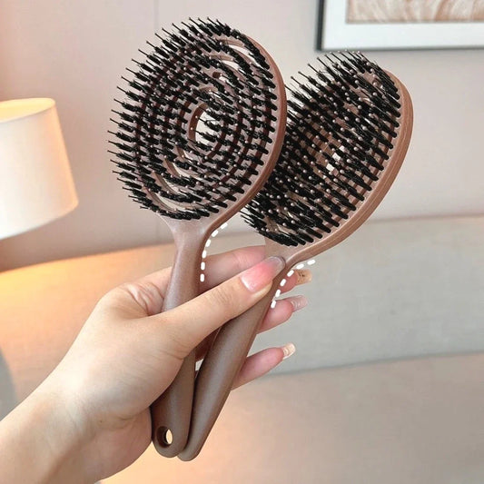 Boar Bristle Detangler – Smooth & Shine