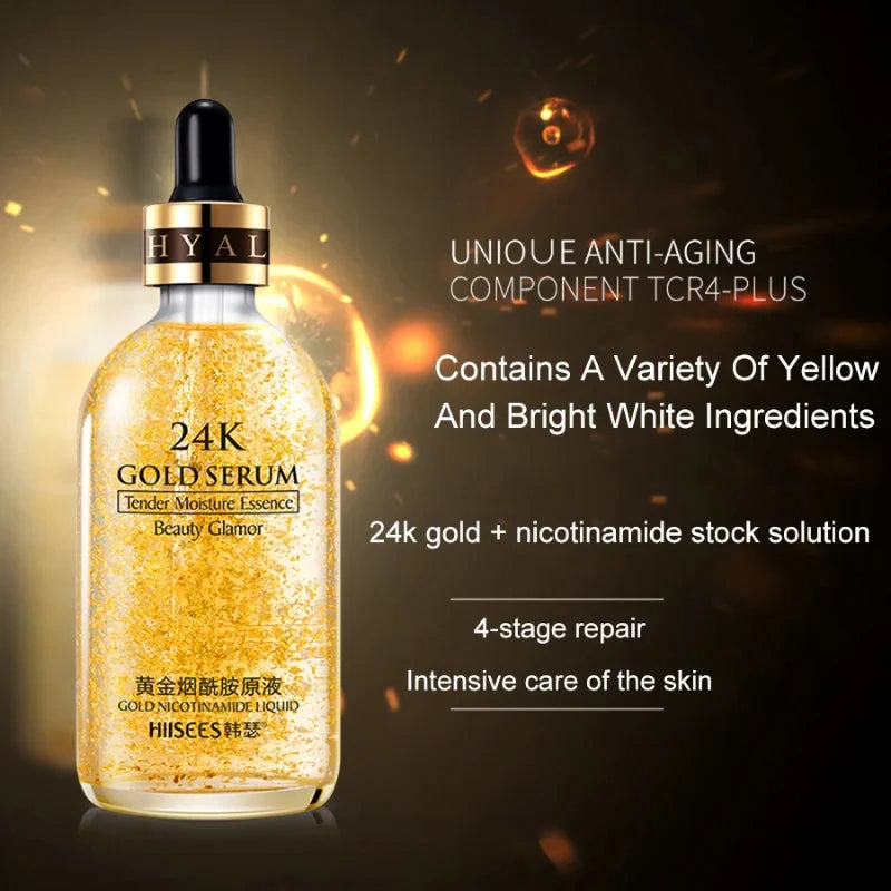 24K Gold HA Serum – Plump, Brighten, Smooth