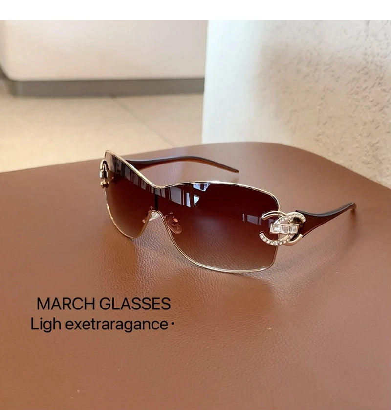 Linked-Frame Luxury Sunglasses – Bold & Modern
