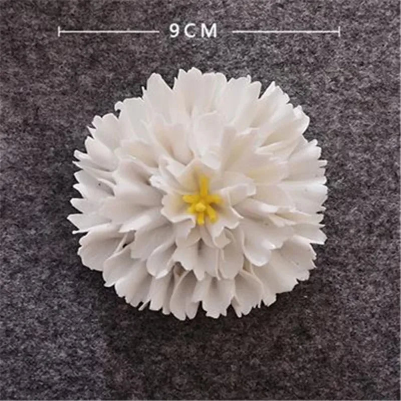 3D Ceramic Flower Wall Art – Aesthetic Home Accent
