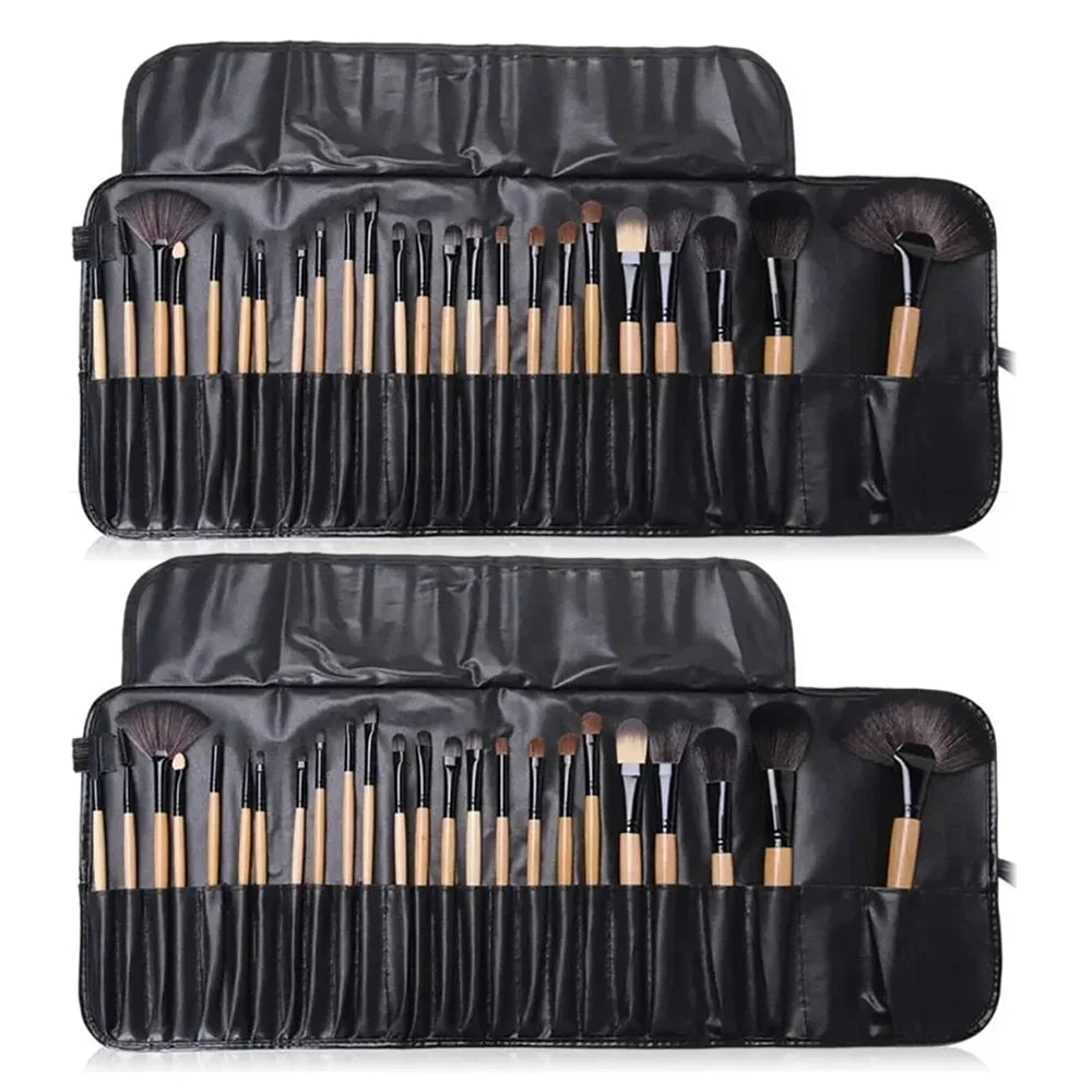 24-Piece Pro Makeup Brush Set – Full Toolkit