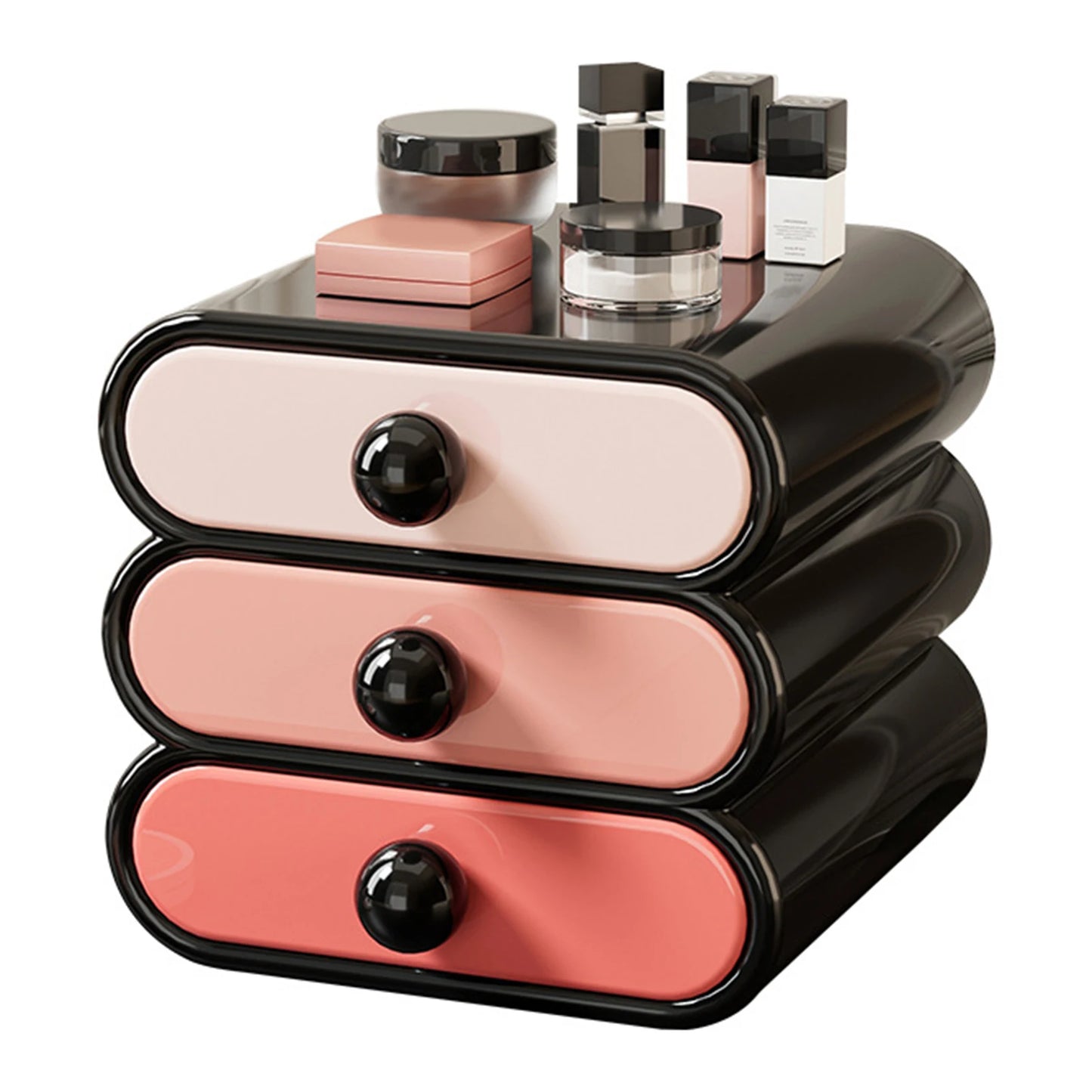 3-Drawer Stackable Vanity Organizer – Large Capacity