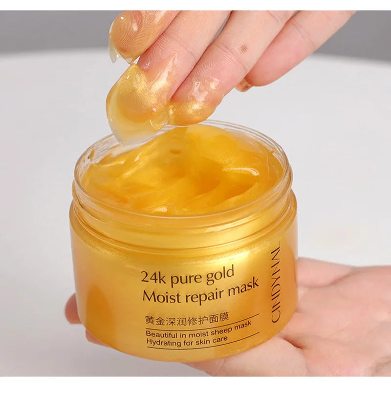 24K Gold Collagen Cream (120g) – Firm, Nourish, Hydrate
