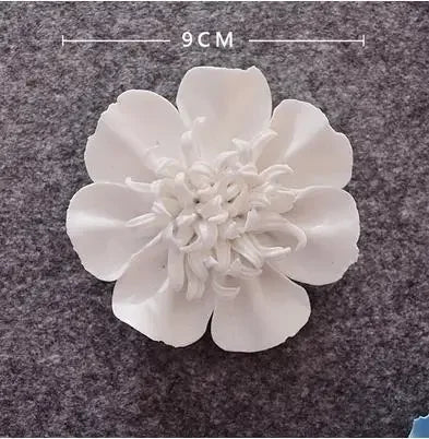 3D Ceramic Flower Wall Art – Aesthetic Home Accent