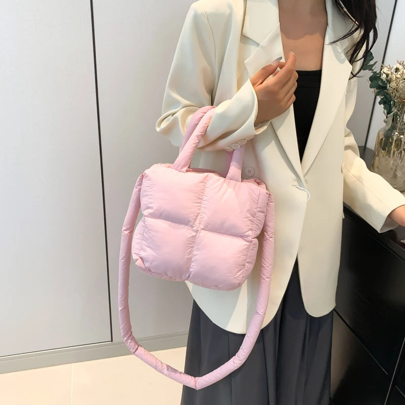 Cloud Quilt Shoulder Bag – Soft & Padded