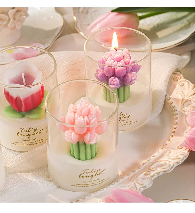 Handmade Bouquet Scented Candle – Wedding Bloom