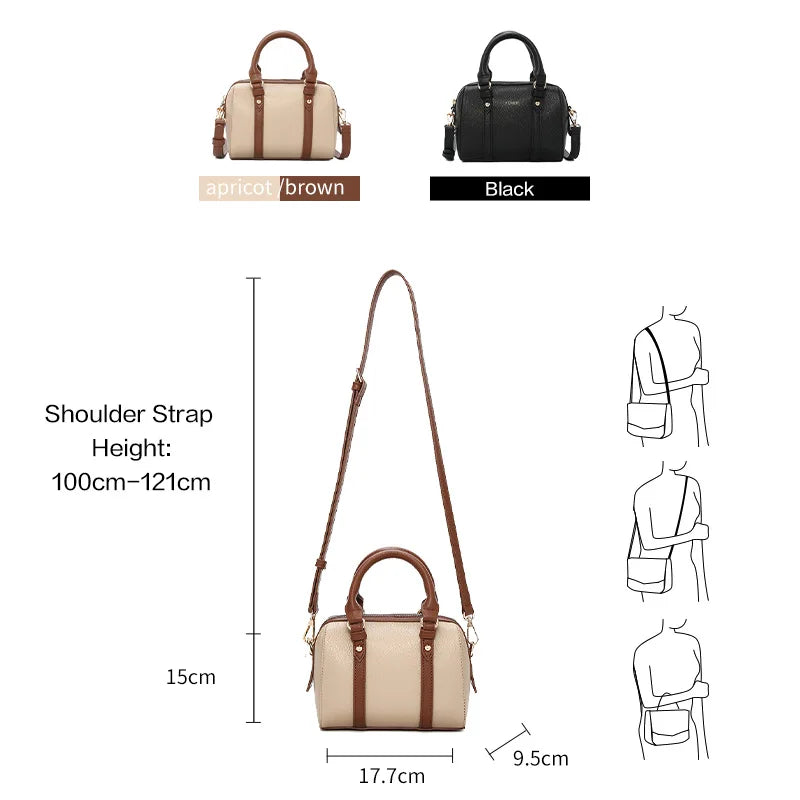 FOXER Pillow Crossbody – Retro Top-Handle Chic