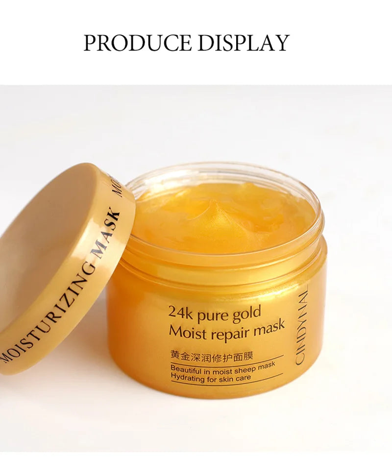 24K Gold Collagen Cream (120g) – Firm, Nourish, Hydrate