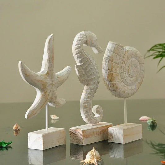 Mediterranean Wooden Decor – Coastal Craft Accent