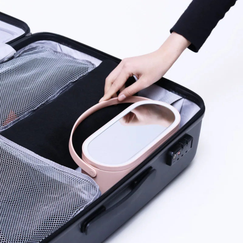 LED Vanity Organizer Box – Portable Lighted Case