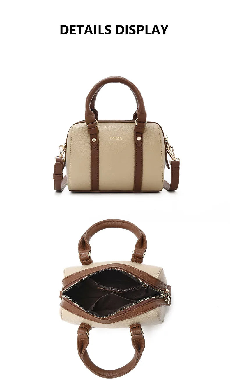 FOXER Pillow Crossbody – Retro Top-Handle Chic