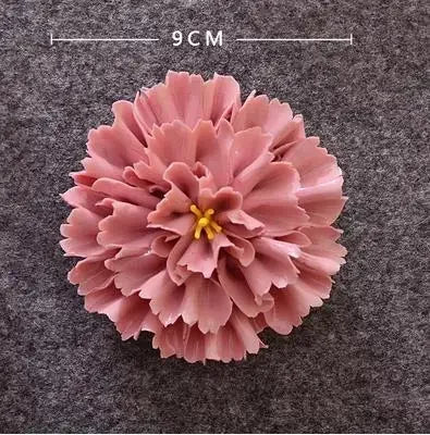 3D Ceramic Flower Wall Art – Aesthetic Home Accent