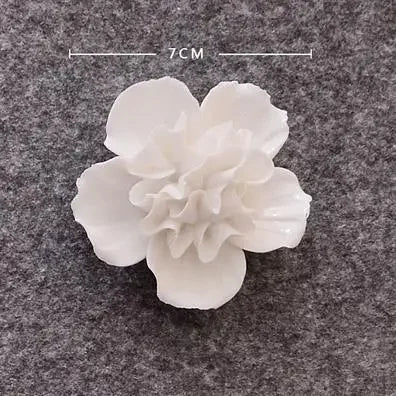 3D Ceramic Flower Wall Art – Aesthetic Home Accent